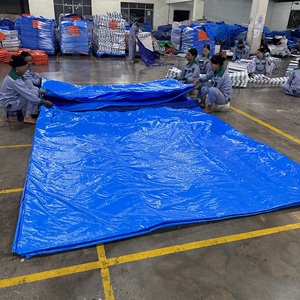 Toile en plastique PE bleue de qualité, haute durabilité, grande capacité, très résistante, options de couleur, options de taille standard - Product Image 3