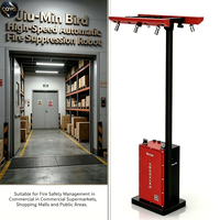 Robot d'extinction d'incendie à grande vitesse Jiumin Bird avec détection automatique en temps réel, agent Novec 1230 pour supermarchés et centres commerciaux