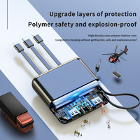 Batteries externes multi-capacités 5000/10000/20000mAh compactes personnalisables OEM avec chargement Type-C pour smartphones