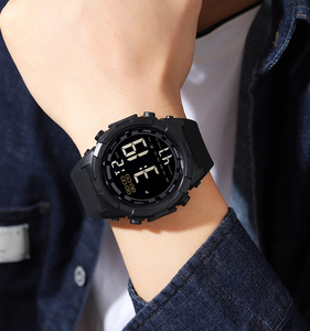 Đồng Hồ Đeo Tay Thể Thao Nam, Đồng Hồ Đeo Tay Thời Trang Chống Nước Màu Vàng Kim, Giờ Kỹ Thuật Số, Ngày, Đồng Hồ Báo Thức, Yếu Tố Skmei 1845 - Product Image 6