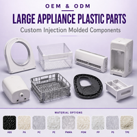 Boîtiers moulés par injection, composants plastiques personnalisés, usine OEM, ABS, PP, PA, précision pour pièces d'appareils de cuisine, fournisseur Chine