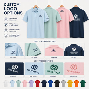 Custom Logo <b>Men's</b> Performance <b>Polo</b> <b>Shirt</b> 15% Spandex 85% Nylon 4-Way Stretch Lightweight Breathable Golf Team Uniform <b>Pink</b> - Product Image 2