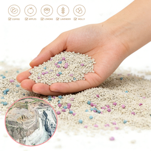 Maßgeschneiderte Bentonit-Katzenstreu mit Verschiedenen Düften Staubarm & Sicher Biologisch Abbaubar Klumpend 10KG Packung - Product Image 4