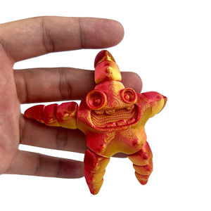 Modelo de Estrella de Mar Impresa en 3D, Colorida, con Articulaciones Móviles, para Decoración Infantil - Product Image 3