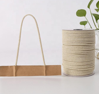 Corde en papier tricoté recyclé écologique et coloré, largeur 3-7 mm, pour décoration intérieure, poignée de sac, bricolage, vente en gros usine