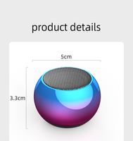 Bocina-Mini altavoz estéreo de Metal con Bluetooth, reproductor de música pequeño y redondo de 5 W con TWS, diseño clásico de lujo