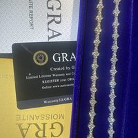 Bracelet et Collier Tennis en Argent 925 avec Moissanite, Bijoux Hip Hop Mini Croix 3mm 4mm, Style Iced Out pour Hommes et Femmes