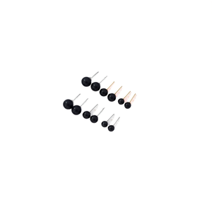 Ziinlife Set di tre paia di orecchini con perle finte nere dal design minimalista per donna da indossare tutti i giorni in acciaio inossidabile - Product Image 2