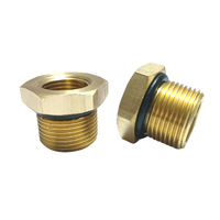 Douille de réduction en laiton personnalisée 1/2\" NPT mâle X 1/2\" NPT femelle à douille hexagonale