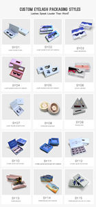 पूर्ण पट्टी पलकों के लिए कस्टम खाली पैकेजिंग बॉक्स अद्वितीय कस्टम पलक के लिए अद्वितीय कस्टम आईलैश बॉक्स - Product Image 5