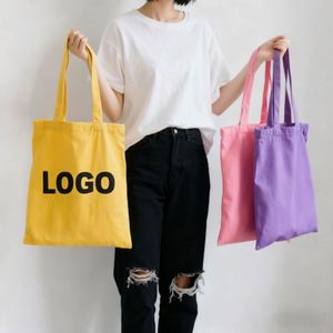 Bolsas de Lona con Logotipo Personalizado de Alta Calidad, Bolso de Mano para Estudiantes, Bolsa de Almacenamiento Gigante para Compras o la Escuela - Product Image 3