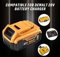 Paket Baterai Li-ion 20V Isi Ulang 8Ah, Tingkat Pengosongan 10C, 1200 Siklus, 700g untuk Model DCB208 IMR 18650, Daya Mainan RC