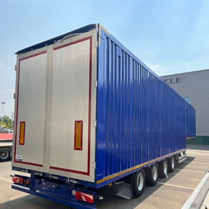 Fabrieks prijs zware last 100 ton Super Link Van Box Dolly Truck Trailer vrachttransport Van Box Truck Semi Trailer te koop - Product Image 4