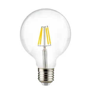 Lâmpada Edison globo G80 G95 G125 LED em forma de G de alto lúmen 85V ~ 230V 8W E27 B22