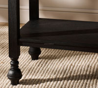 Console de salon de luxe MYHOME avec tiroirs, table console en bois de chêne massif pour entrée et salon