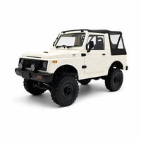 C74-1 Vehículo Todoterreno RC Blanco 4WD con Control Remoto 2.4G, Luces Delanteras, Carrocería de Metal ABS