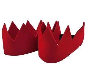 Proveedor Sombrero de fiestas de cumpleaños de fieltro Corona de fiesta de dibujos animados Tiara festiva de fieltro colorido para niños