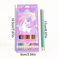 Vente en gros Ensemble de crayons de couleur Kawaii hexagonaux en bois de peuplier 12 pièces HB Produit populaire Peinture d'art sur le campus pour enfants