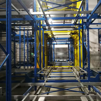 Siemens PLC Intelligentes Halbautomatisches Radio-Shuttle-Stahlregalsystem 500-2000kg Traglast Schwerlast-Lagersystem