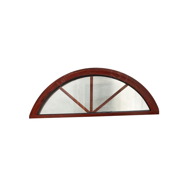 Latest Design Half Circle Moon Windows Cheap Aluminum Alloy Fixed Open Style Horizontal Opening Pattern for Villas Fiberglass