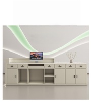 Bureau de réception moderne en bois massif, écologique et durable pour magasin de vêtements, salon de beauté, salon de coiffure, centre de bien-être, bureau d'entreprise