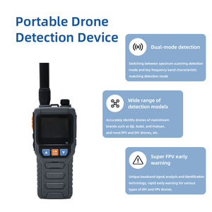 Detector de Drones Portátil de 1,5KM 70MHz-6,2GHz com Função de Coordenação de Equipe e Relógio de Pulso - Product Image 2
