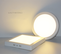 Plafonnier LED ultra-fin à encastrer ou à poser, 6/12/18/24W, pour chambre à coucher, couloir
