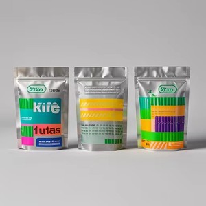 Factory Customized 11 Colors <b>Sealed</b> Food Grade Snacks Packaging <b>Bags</b> Aluminum Foil Zipper Packaging <b>Bags</b> Stand up Pouch - Product Image 4