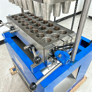 Machine à gaufres manuelle multifonctionnelle pour cornets de crème glacée, différents moules, 2 à 60 pièces, appareil commercial pour gaufrettes comestibles - Product Image 6