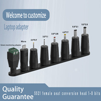 Adaptateur DC 8 Connecteurs Neuf Charge Rapide & Transfert de Données Compatible Ordinateur Portable Type-C 5.5x2.1mm Protection OTP AC 35135