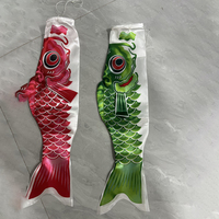 Drapeaux de carpes ventuelles de style japonais personnalisables pour la fête des garçons, bannières de guide touristique japonaises en polyester pour jardin et cour