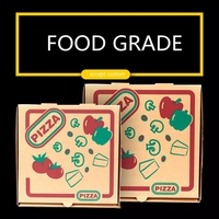 Fabrik-Großhandel Maßgefertigte Pizzakartons 12 Zoll 3-Schichten Individuelles Logo Wellpappe-Pizzakarton