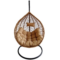 Fauteuil suspendu en rotin d'extérieur en forme de poire 2026, fauteuil suspendu rond en nid d'oiseau d'intérieur pour adulte