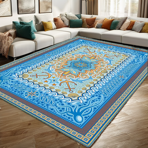 พรมโพลีเอสเตอร์ทันสมัยสั่งทำพิเศษ ผลิตด้วยเครื่องจักร ใช้ได้สองด้าน กันลื่น สำหรับตกแต่งห้องนั่งเล่น ขั้นต่ำ 1 ชิ้น - Product Image 2