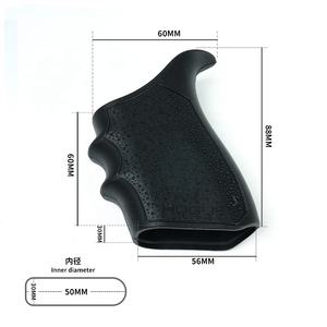 LWXC 2pcs用于G17 G18 G19 G34 G47握把盖手枪射击配件的战术防滑橡胶握把套 - Product Image 6