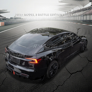 สเกิร์ตข้างรถยนต์ Tesla Model 3 2024+ พร้อมลิ้นสปอยเลอร์ ดิฟฟิวเซอร์ ชิ้นส่วนตกแต่งรถยนต์ สเกิร์ตข้างแบบแยกส่วน ชุดแต่ง - Product Image 4