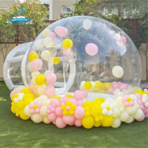 Altamente recomendado fiesta cumpleaños transparente PVC Dom Jumping House Bounce globo inflable burbuja casa para niños - Product Image 4