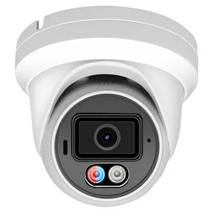 4K 8MP POE IP Camera CCTV telecamera a torretta colore Dual-LightOne via audio IP66 IR 20m SD slot per scheda H.265 + WDR telecamera CCTV