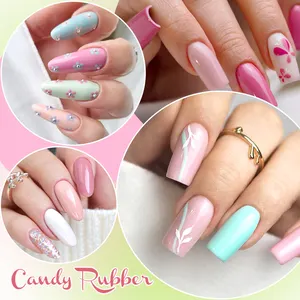 Free Samples Candy Colors Rubber Base Gel 2 Step Candy Rubber Base