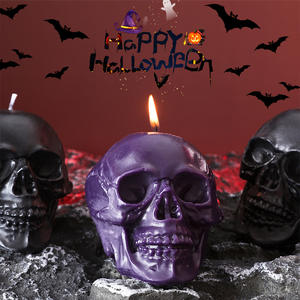 Hot Selling Factory Direct Sales Halloween Aromatherapy Pumpkin Skeleton Candles Novel Candles Holiday Decoration Ornaments - Product Image 2