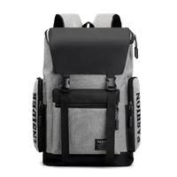 Mochila para Portátil de Gran Capacidad, Estilo Coreano, Casual, Moderna, Impermeable, con Diseño Geométrico