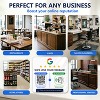 NFC Google İnceleme Etiketi Akrilik QR Kodlu Yapışkanlı İnceleme Yapmak İçin Dokunun Müşteri Geri Bildirimi İşareti Restoran Perakende Mağazası Otel için