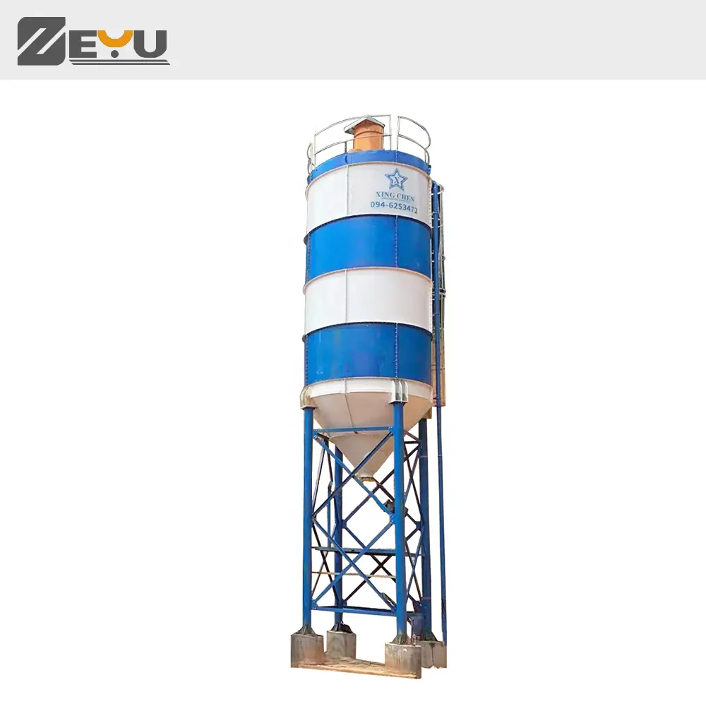 Geboute Cement Silo 50ton Cement Silo Capaciteit Prijs Cement Silo Fabrikant