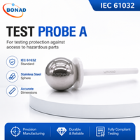 IEC 61032 IP1X Test Finger Probe 50mm, Stainless Steel Access Probe for Electrical Safety Testing