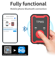 多合一蓝牙TPMS编程工具包 | 1个编程器 + 4个通用传感器 | 双频 | 适合市场上的98% 汽车