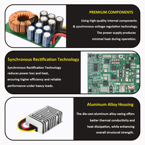 Cao cấp hiệu suất bước xuống DC để DC Buck chuyển đổi 36V <span class=keywords><strong>48V</strong></span> đến 24V Điều chỉnh điện áp 40A max DC chuyển đổi - Product Image 3