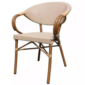 <span class=keywords><strong>2022</strong></span> moderno Nuevo diseño Silla de ratán de mimbre de bambú Natural impermeable al aire libre <span class=keywords><strong>Bistro</strong></span> cómodo asiento cojín para patio Villa - Product Image 1