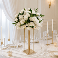 Boule de fleurs artificielles colorées pour centre de table de mariage, fête d'anniversaire, événement extérieur, décoration de table
