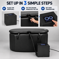 Refroidisseur de bain froid OHO DropChill sans plomberie, refroidissement direct, pour bacs de récupération portables