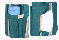 Sac à dos pliable portable de grande capacité pour bébé, sac à dos étanche pour maman allaitante avec crochets en polyester